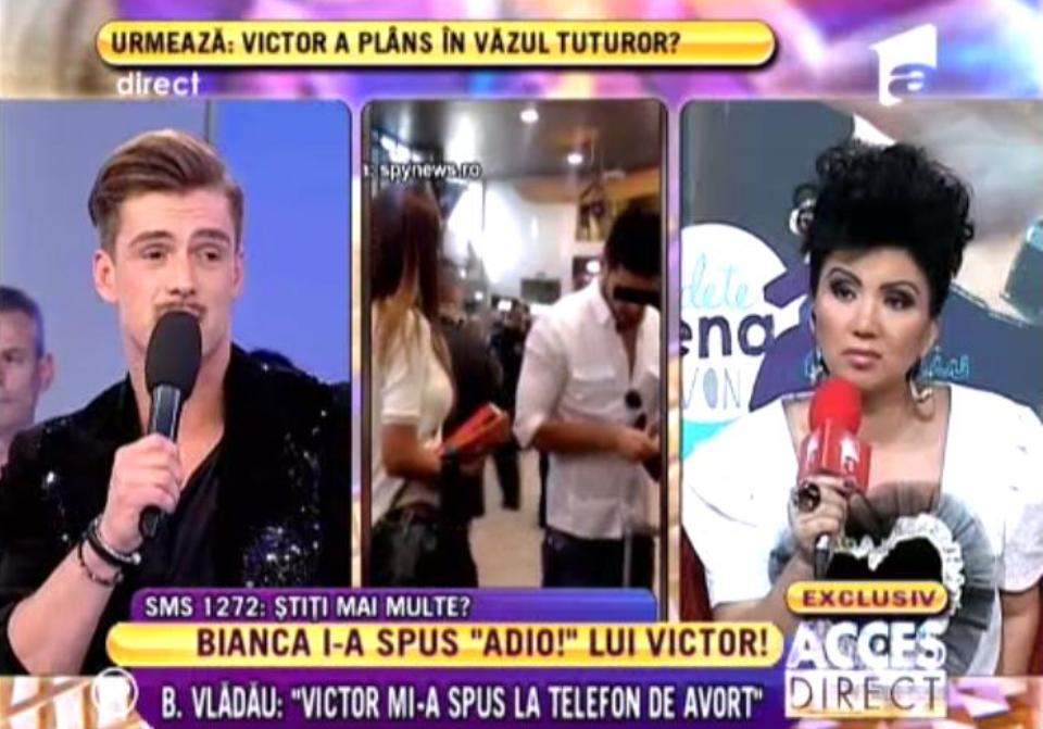 Bogdan Vlădău: "Victor mi-a spus la telefon că Bianca a făcut avort!" / VIDEO