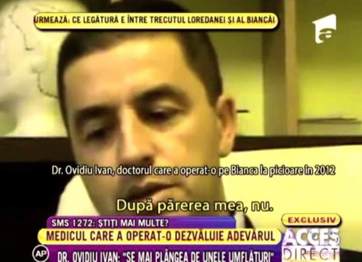 Dr. Ovidiu Ivan: "Nu există un tratament complet pentru Bianca"