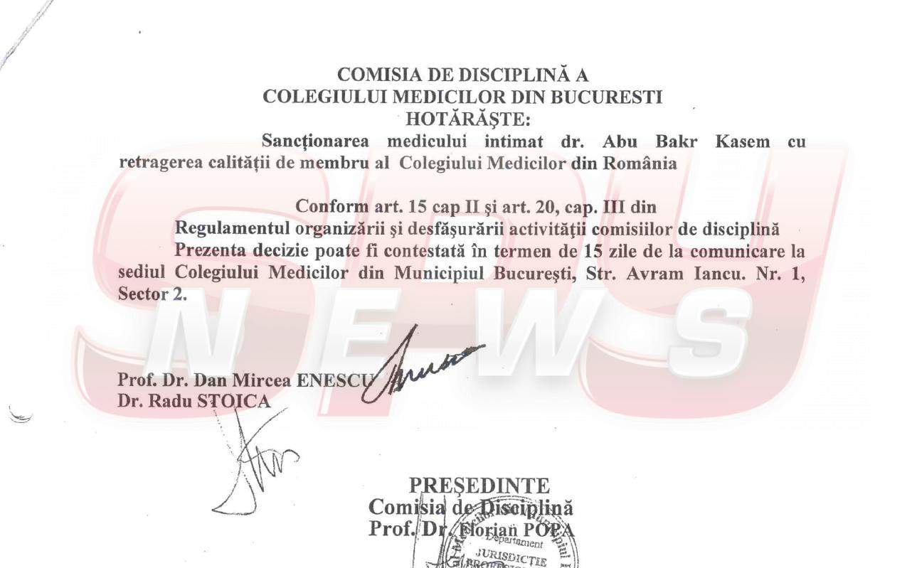 Doctorul Kasem a fost exclus din Colegiul Medicilor. Vezi ce vedete a operat cu licenţa suspendată!