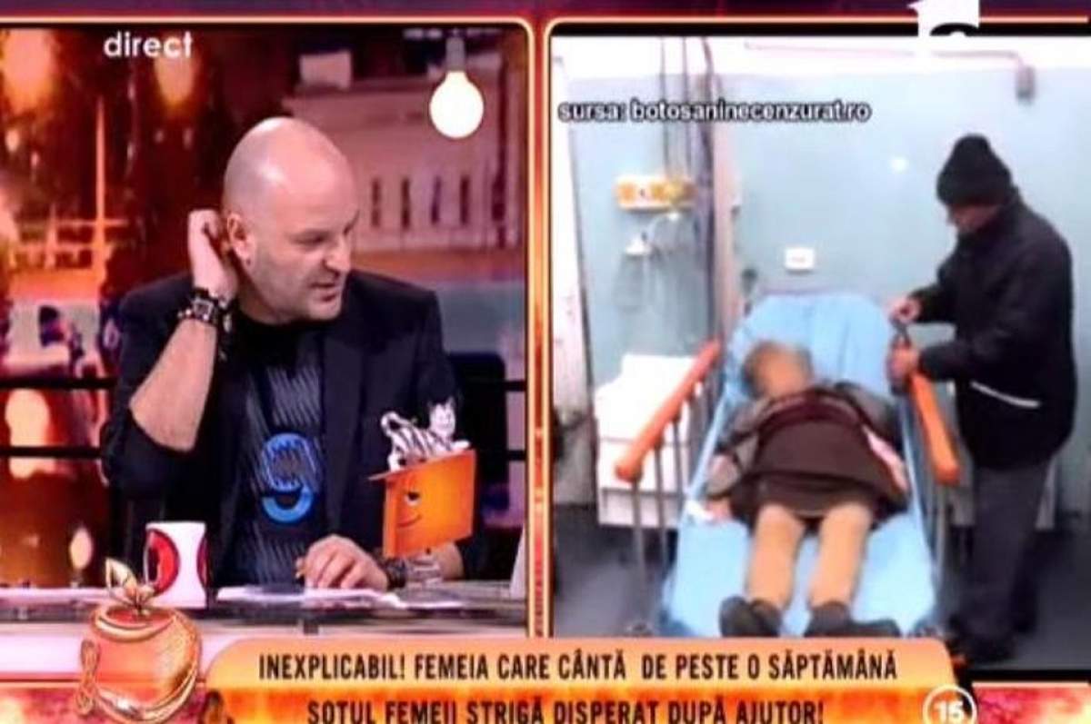 Soţul femeii care cântă non-stop: "Vedea oameni cu coarne şi colţi!"