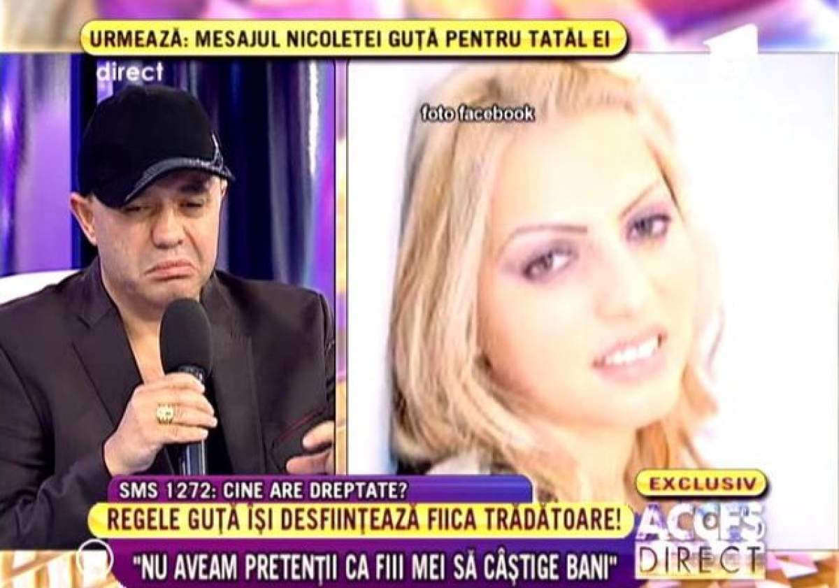 Nicolae Guţă dă cărţile pe faţă: "Nicoleta e prea îndrăgostită să-şi mai caute familia"