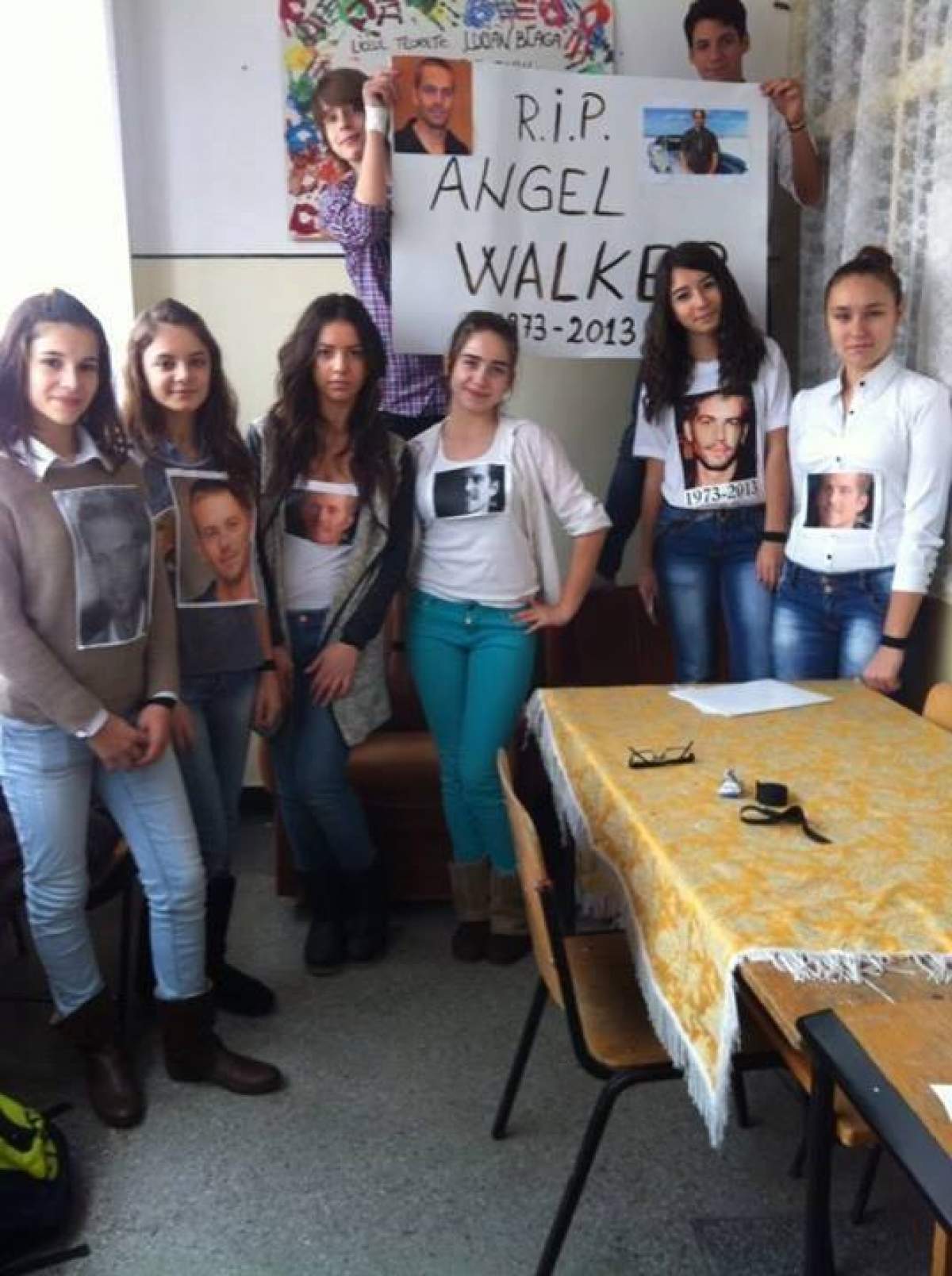Elevii unei şcoli din Constanţa l-au omagiat pe Paul Walker! Vezi ce au făcut