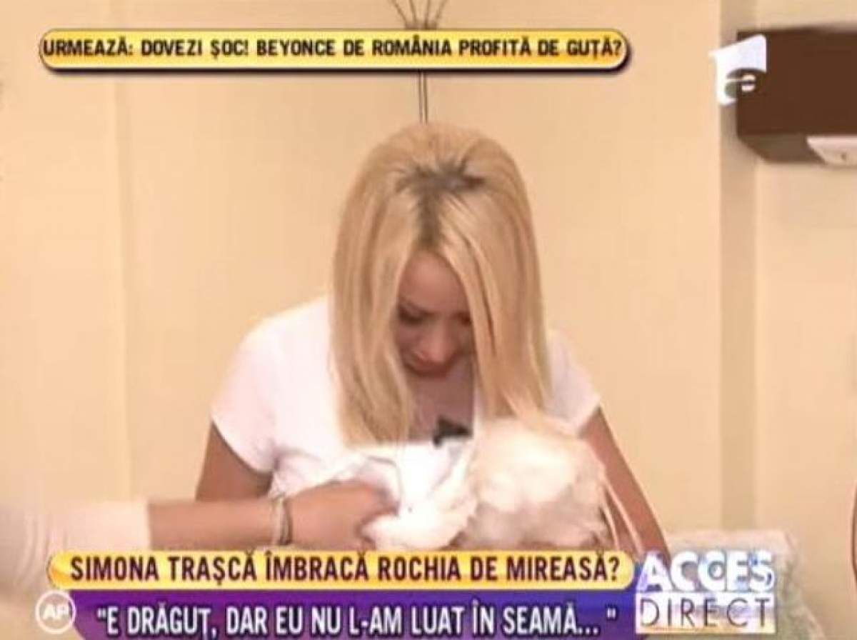 Simona Traşcă a primit rochia de mireasă! Blondina a spus "da"?