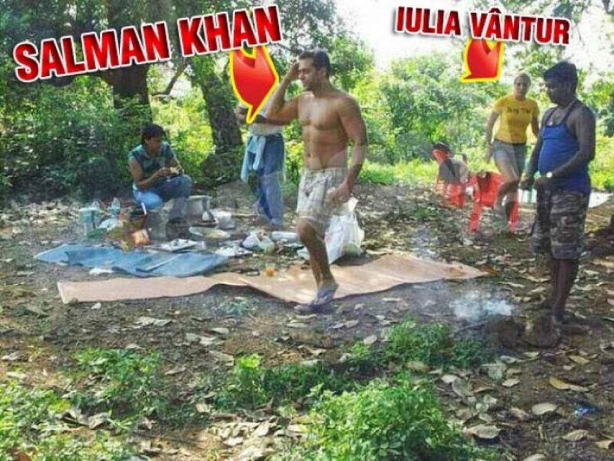 Iulia şi acum negi că ai o relaţie cu Salman Khan? Blonda a fost dusă la vânătoare şi la picnic de starul indian! Uite dovada!