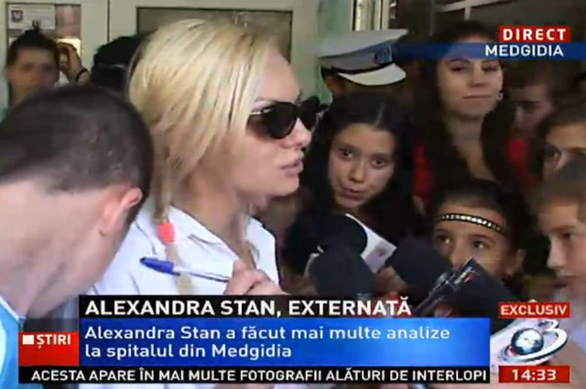 Alexandra Stan a fost externată! Primul lucru pe care l-a făcut cântăreaţa după ce a ieşit din spital