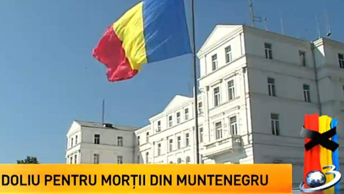 Astăzi e zi de Doliu Naţional!  Drapelul României a fost arborat în bernă!