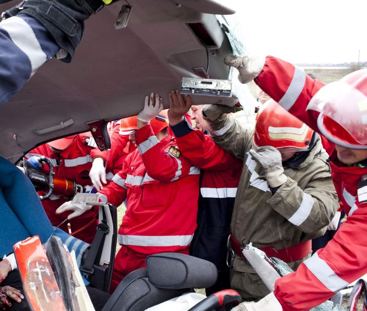 Accident grav lângă Timişoara: două tiruri s-au făcut praf!