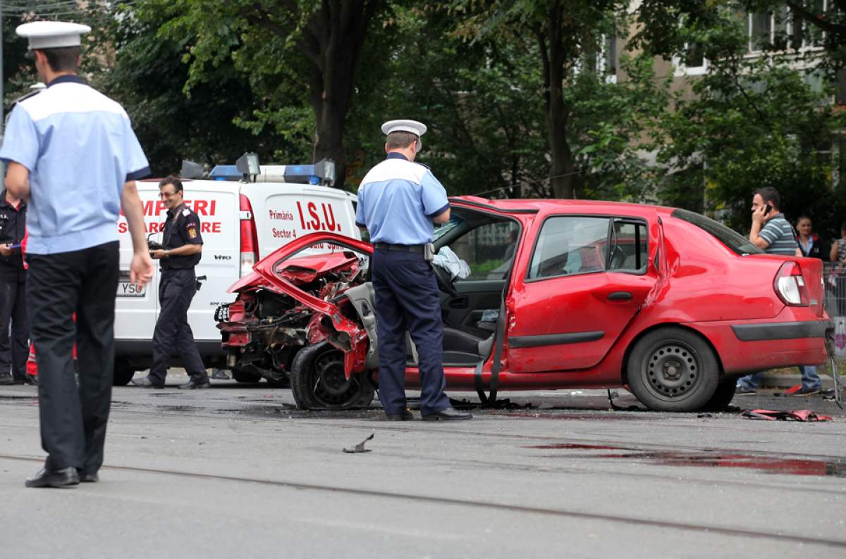 Un şofer a provocat un accident în Capitală şi a fugit! 6 maşini au fost implicate!