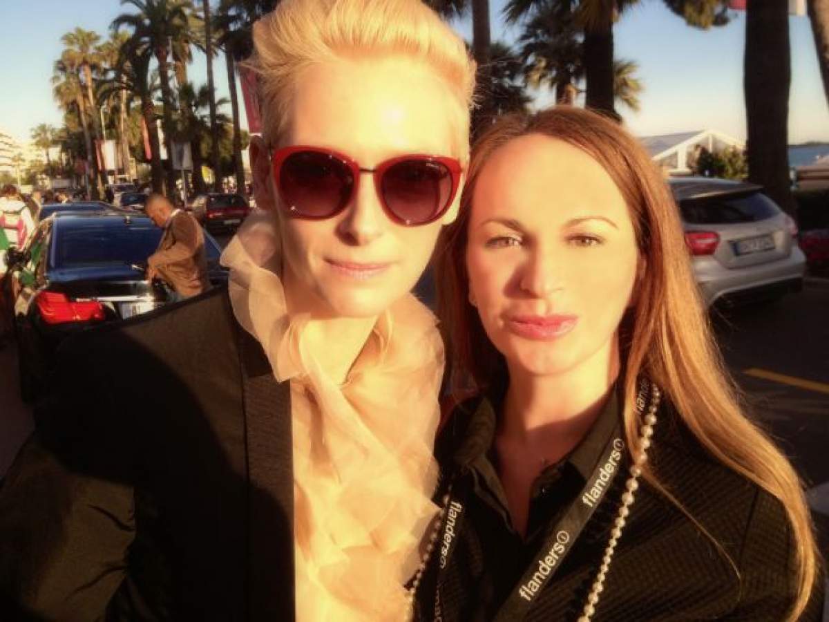 Delia Antal  a petrecut cu actrita Tilda Swinton la Grand Prix-ul de la Monaco!