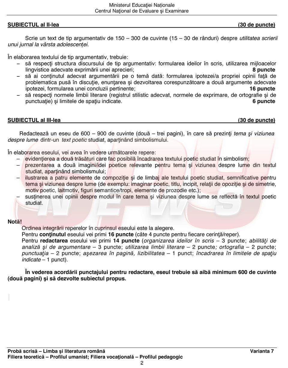 Bacalaureat 2013 / Vezi aici subiectele picate la Limba şi Literatura Română şi cum trebuia să le rezolvi!
