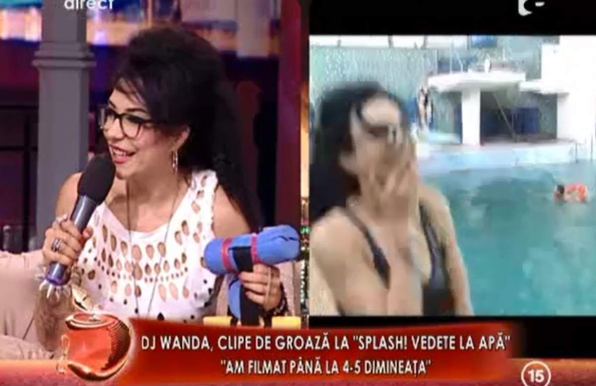 DJ Wanda habar n-are să înoate! A trecut prin coşmarul vieţii ei la filmările de la "Splash, vedete la apă"