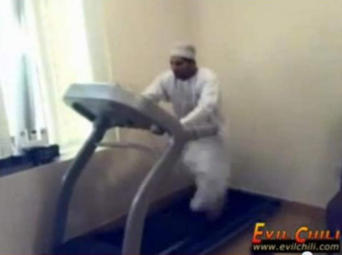 Un arab la sală face senzaţie pe banda de alergat!  / Video