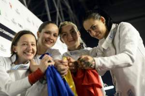Echipa feminină de spadă a cucerit la Budapesta medalia de bronz!