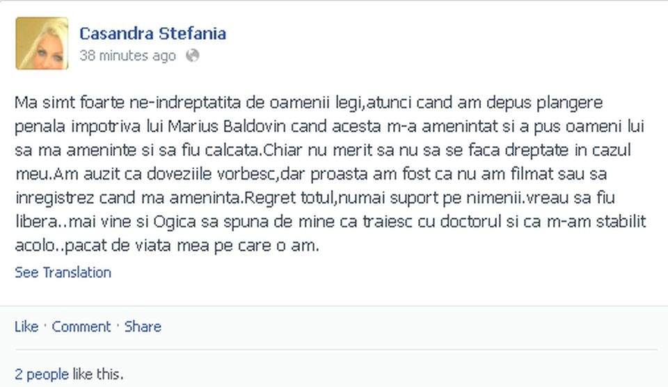 Casandra lui Ogică trăieşte o adevărată dramă! Vezi ce a păţit blonda