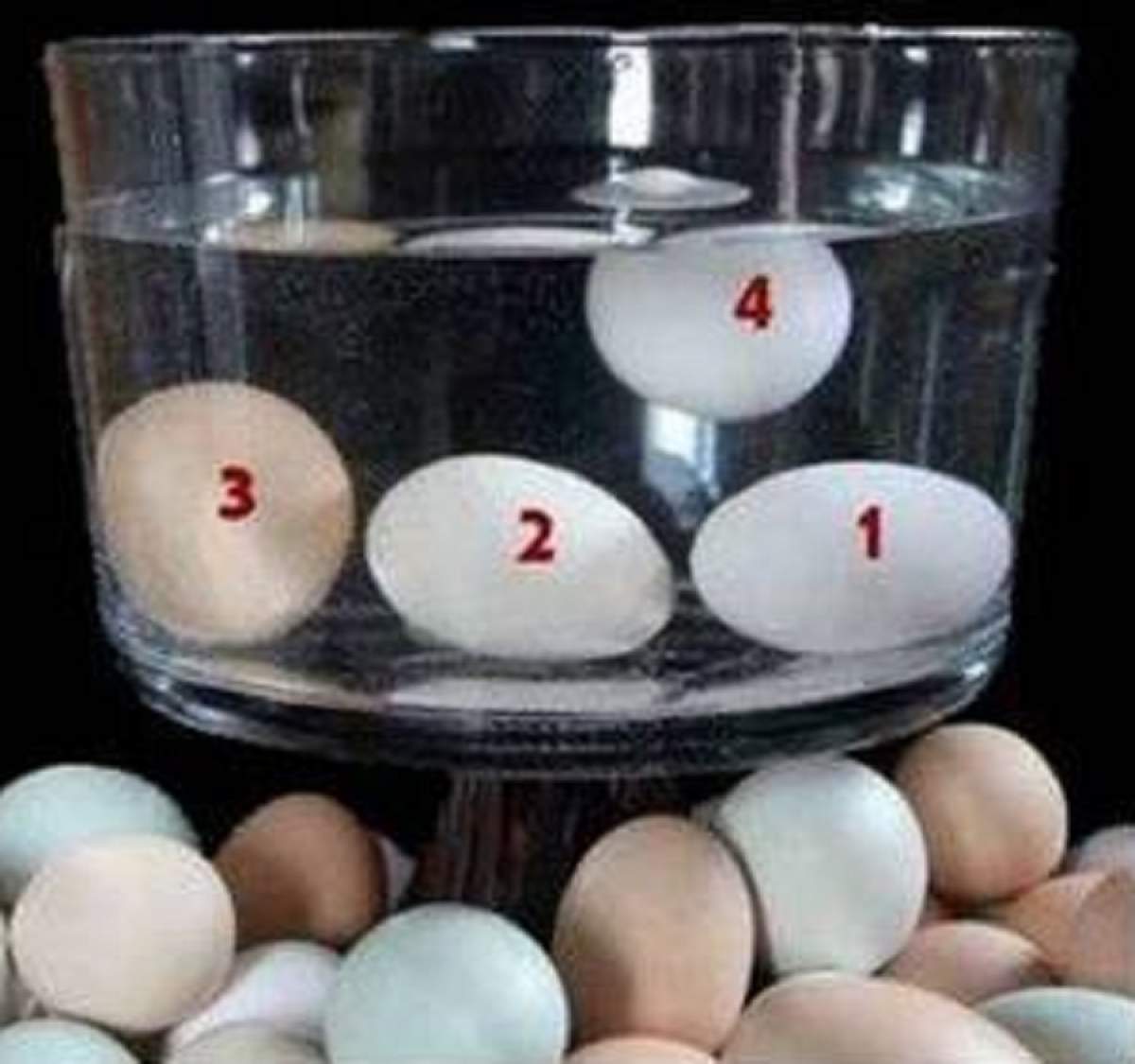 Ştiaţi că... oul pe care îl puneţi la fiert este vechi şi nu este bun pentru consum dacă pluteşte la suprafaţa apei?