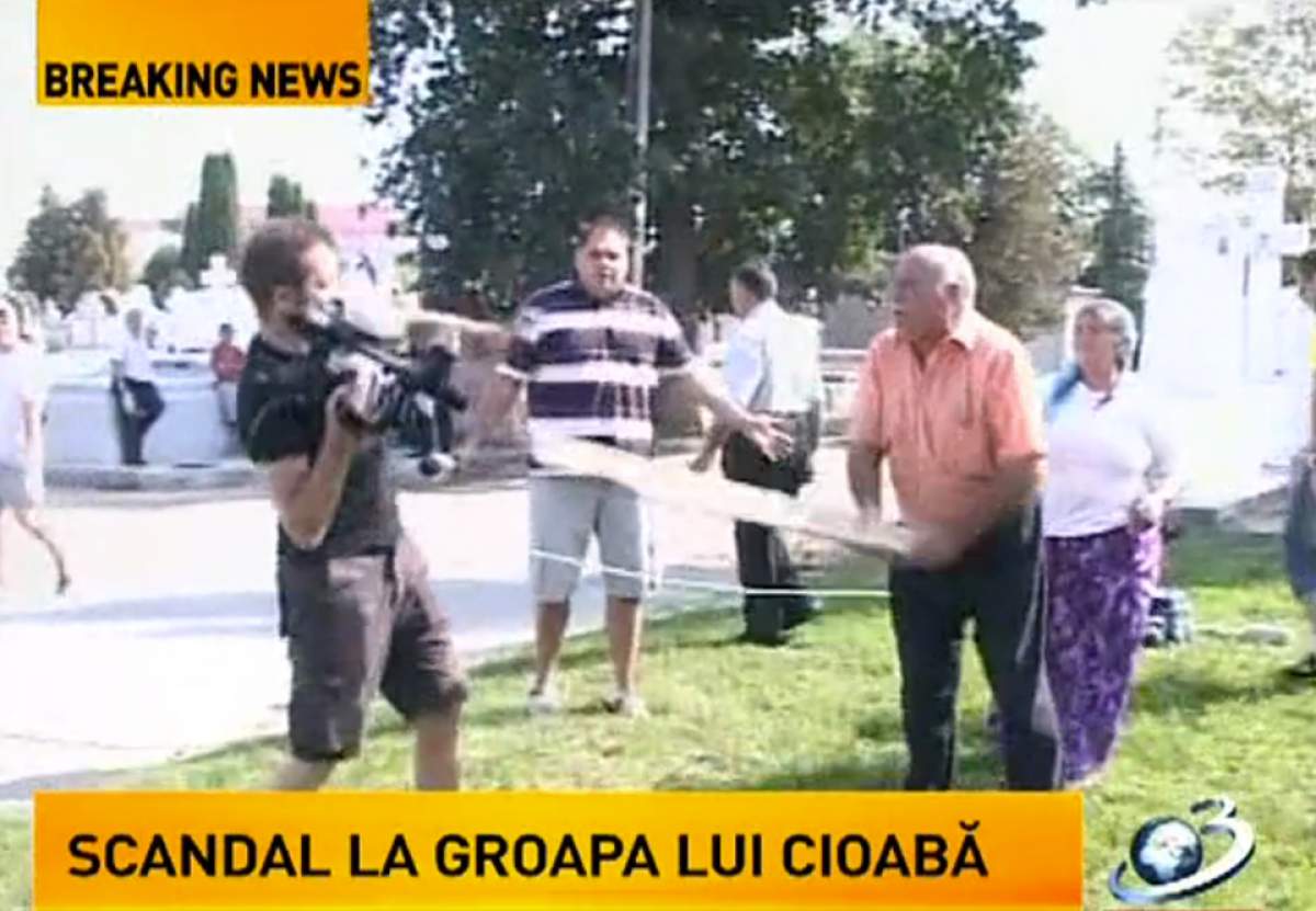 Circ la groapa lui Cioabă! Un cameraman a fost agresat! / VIDEO