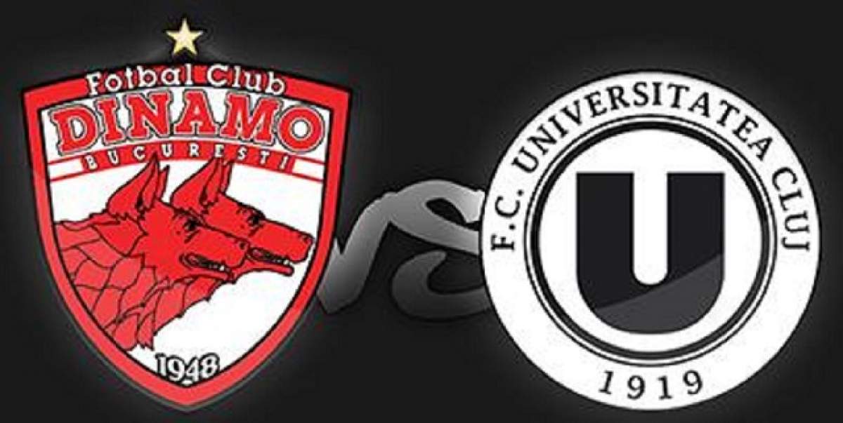 Dinamo a făcut cel mai bun meci din acest sezon! Câinii roşii au învins Universitatea Cluj cu scorul de 6-0