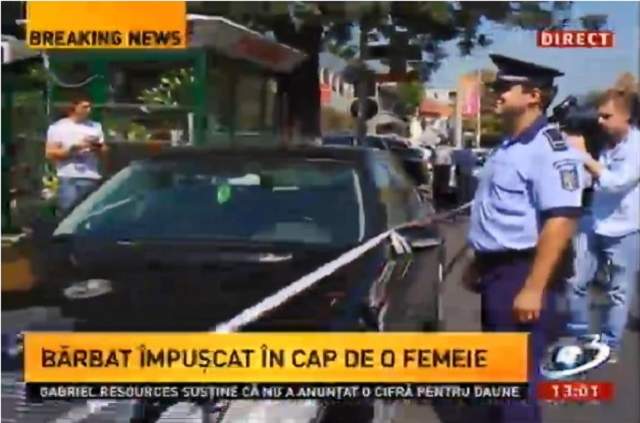 Bărbat împuşcat în cap în urma unei altercaţii în trafic! / VIDEO