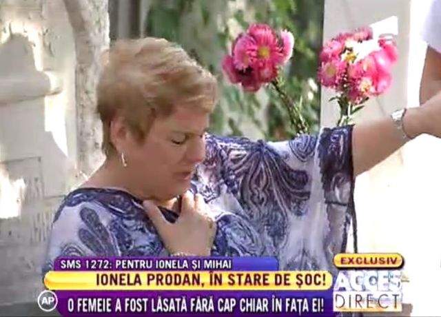 Ionela Prodan, în stare de şoc! Uite ce a păţit cântăreaţa într-un cimitir!