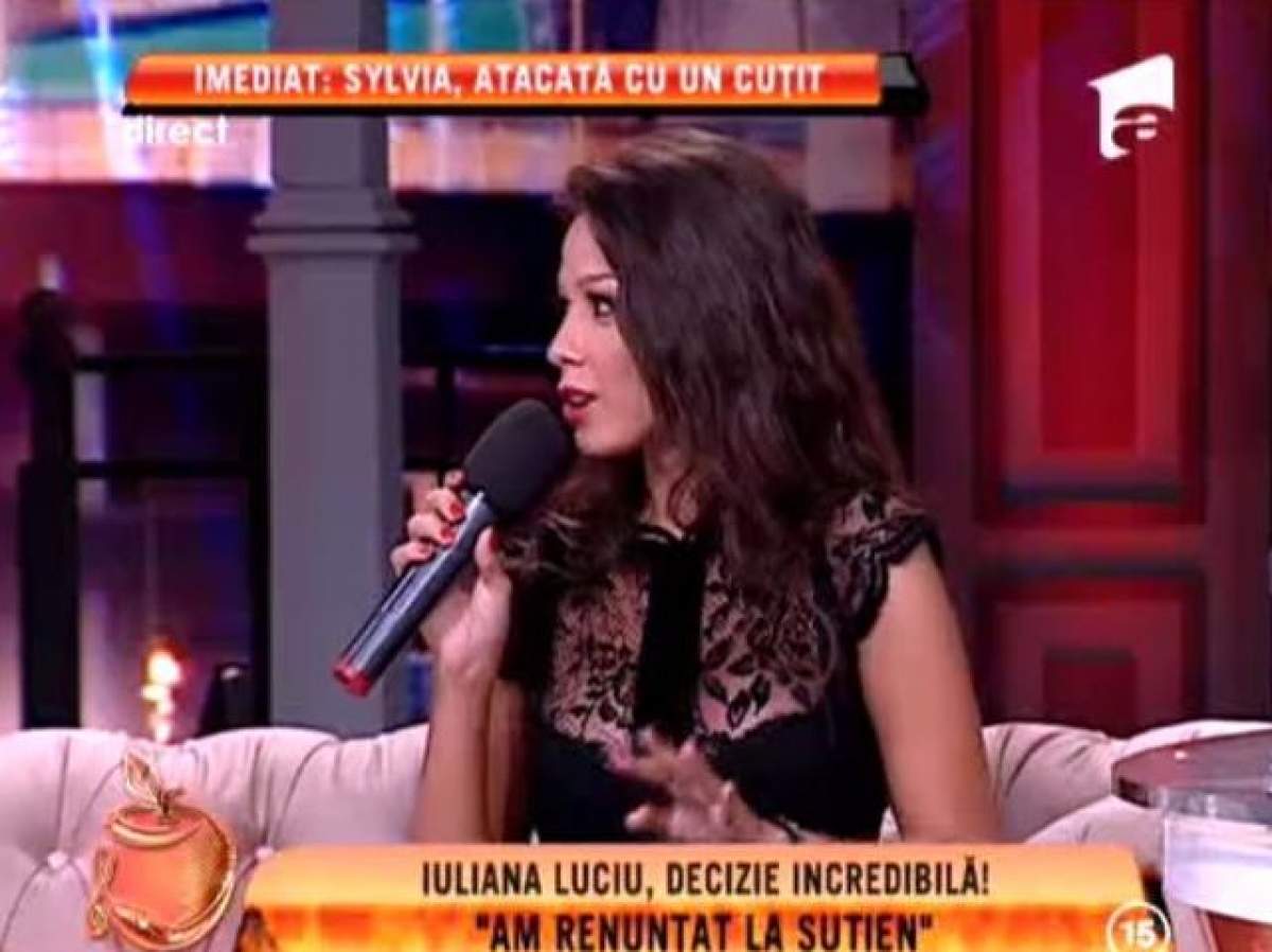 Iuliana Luciu: "Am renunţat la sutien"