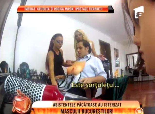 Asistentele "păcătoase" au isterizat masculii Bucureştilor / VIDEO