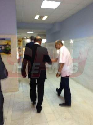 Traian Băsescu,  surprins la Spitalul Universitar! / FOTO