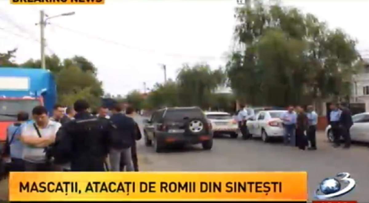 Mai mulţi poliţişti au fost atacaţi de romii din Sinteşti!
