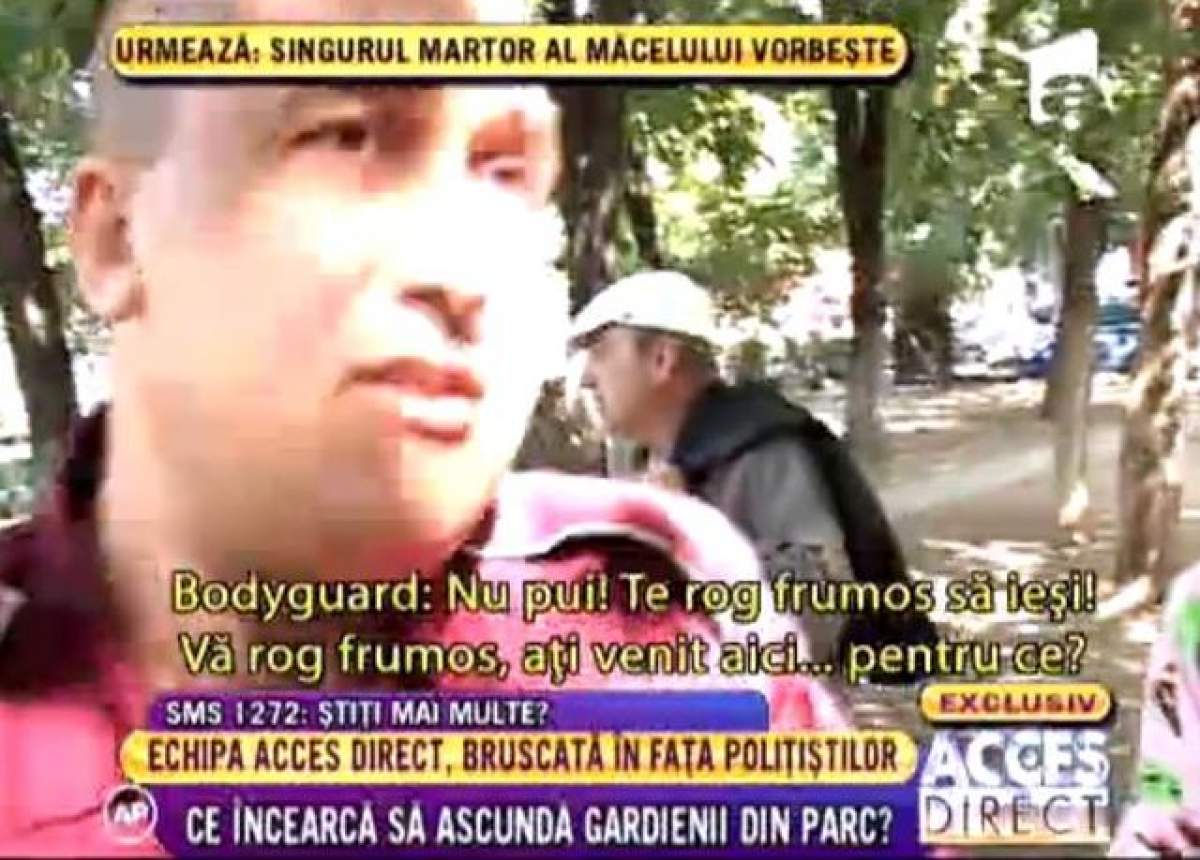 Echipa "Acces Direct", bruscată în faţa poliţiştilor / VIDEO