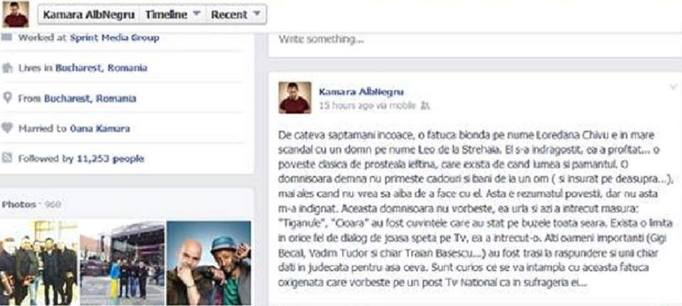 Kamara sare la gâtul Loredanei Chivu! "O domnişoară demnă nu primeşte cadouri şi bani de la un om"