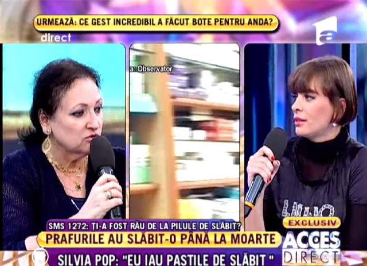 Silvia Pop: "Eu iau pastile de slăbit"