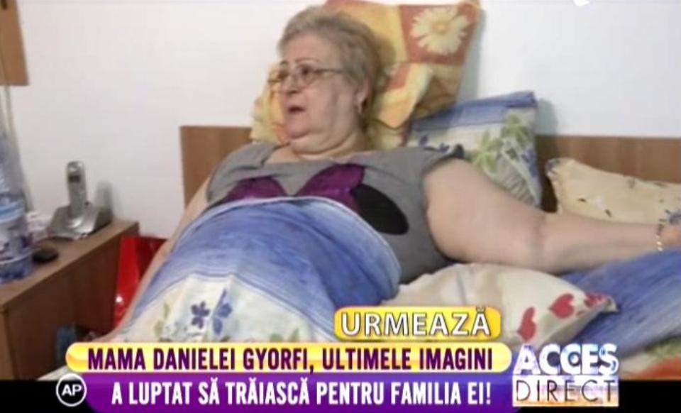 Vezi cum şi-a petrecut mama Danielei Gyorfi ultimele momente din viaţă!