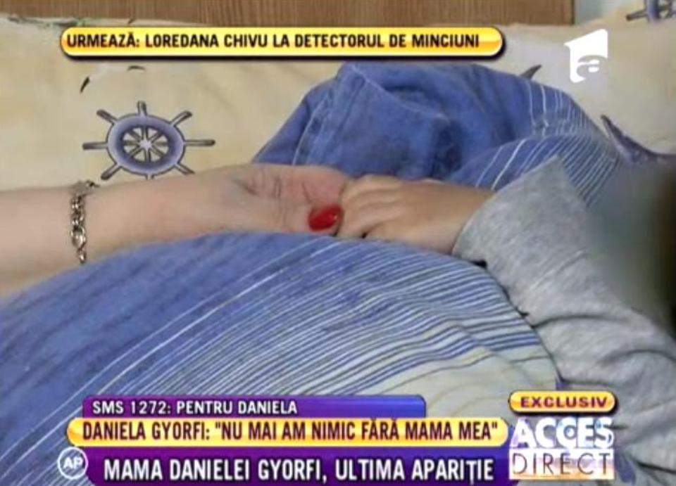 Vezi cum şi-a petrecut mama Danielei Gyorfi ultimele momente din viaţă!