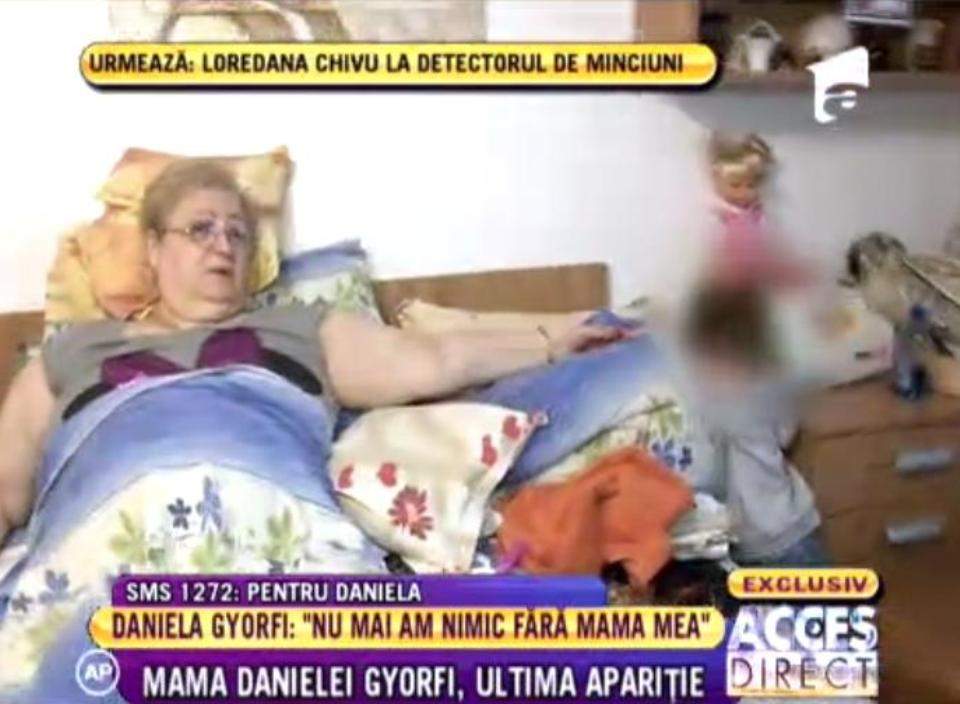 Vezi cum şi-a petrecut mama Danielei Gyorfi ultimele momente din viaţă!