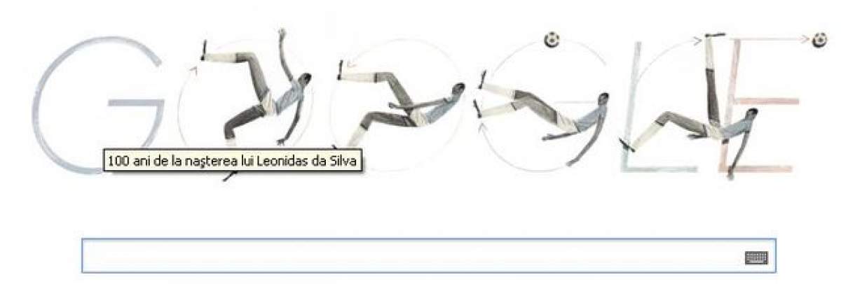 Google îl sărbătoreşte pe fotbalistul Leonidas da Silva