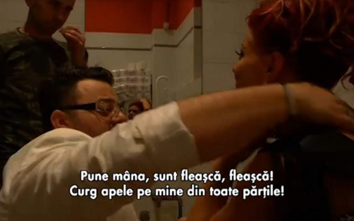 VIDEO Ana Maria Mocanu a dansat până la epuizare! Roşcata a fost la un pas de leşin!  "Curg apele pe mine, nu mai pot"