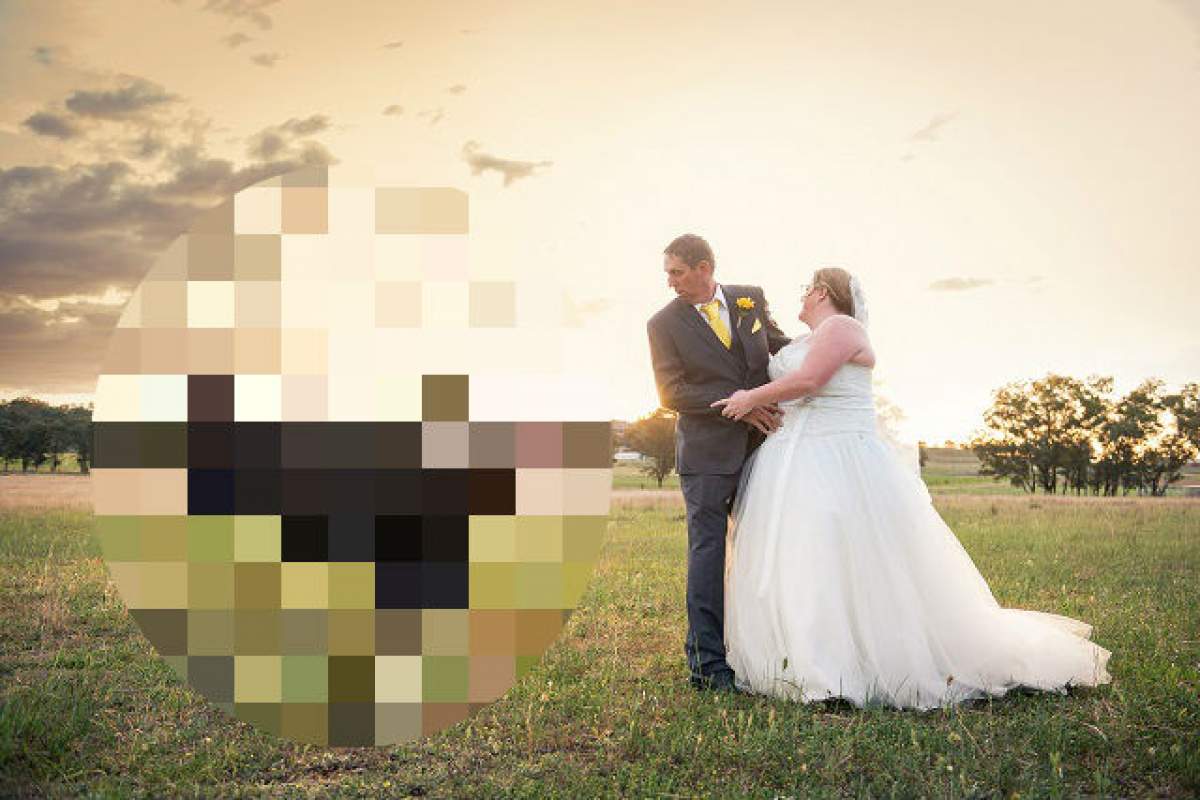 FOTO / Apariţie PERICULOASĂ la o nuntă! Mirii au rămas interzişi când s-au trezit faţă în faţă cu animalul fioros