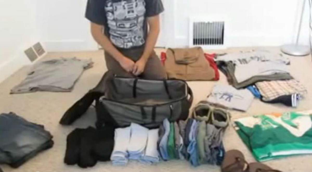 VIDEO / Cât de multe haine poţi pune într-un bagaj mic? Îţi arătăm noi! Mult mai multe decât credeai