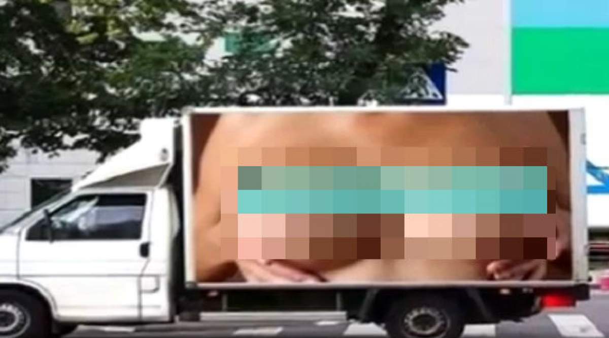 VIDEO/ O reclamă cu sâni a cauzat 500 de accidente în 24 de ore! Cum arată bustul care le-a dat bătăi de cap şoferilor
