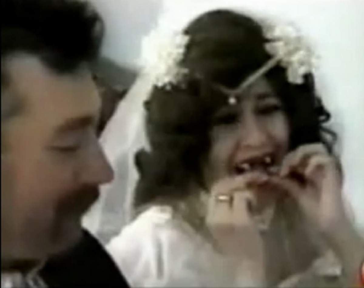 VIDEO / DOAMNE, ce penibil! Mireasa şi-a scăpat placa dentară în paharul preotului, la nuntă
