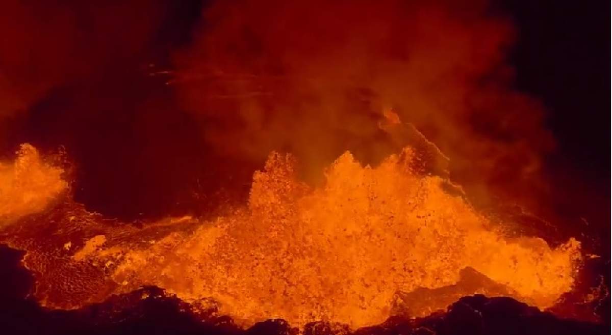 VIDEO SPECTACULOS / Erupția unui vulcan, surprinsă pas cu pas cu ajutorul unei drone