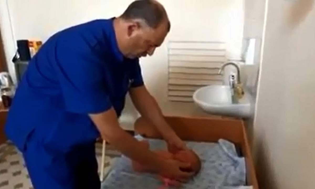 VIDEO/ Mare atenţie la medici! Un pediatru beat a bruscat un bebeluş într-un mod înfiorător