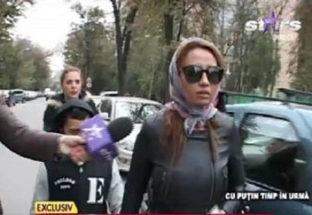 VIDEO / Narcisa a lui Guţă s-a aranjat pentru vizita la poliţie ca pentru podium! A redevenit încrezătoare şi cu zâmbetul pe buze