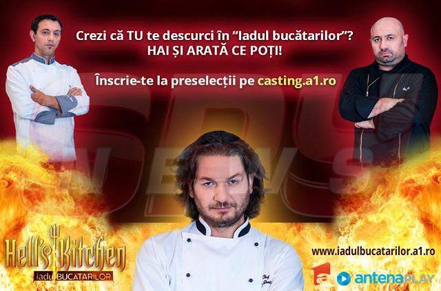 Încep înscrierile pentru un nou sezon "Hell’s Kitchen – Iadul Bucătarilor"! Ce trebuie să faci dacă vrei să participi la show