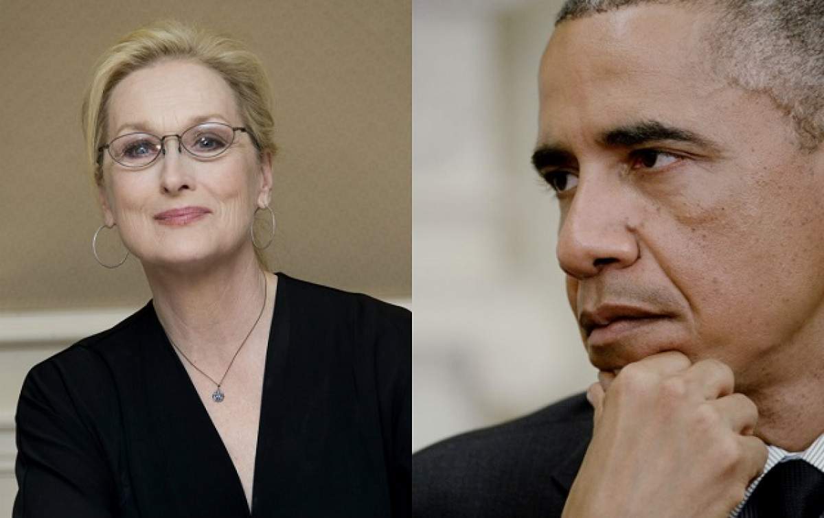 Declaraţia care a zguduit America! Preşedintele Barack Obama: "O iubesc pe Meryl Streep"