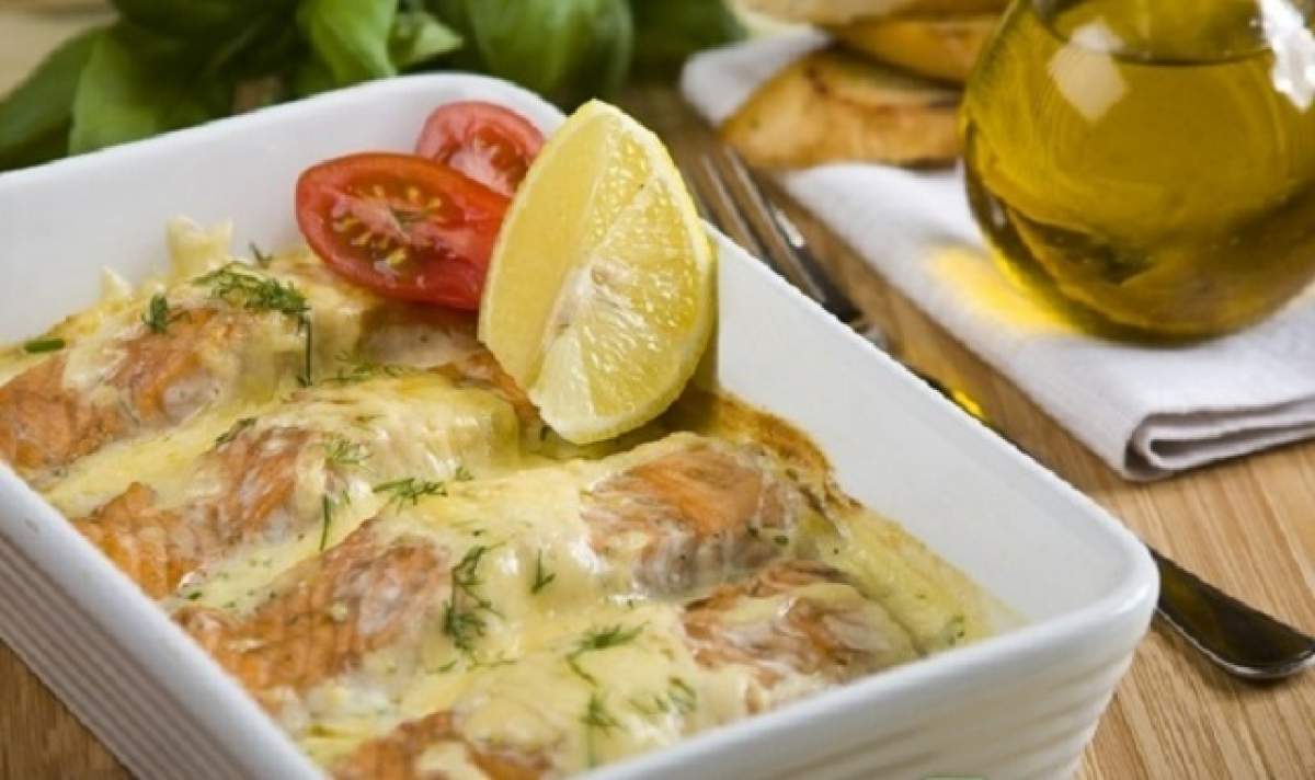 REŢETA ZILEI - MARŢI: Somon a la Carbonara! Este un adevărat răsfăţ culinar