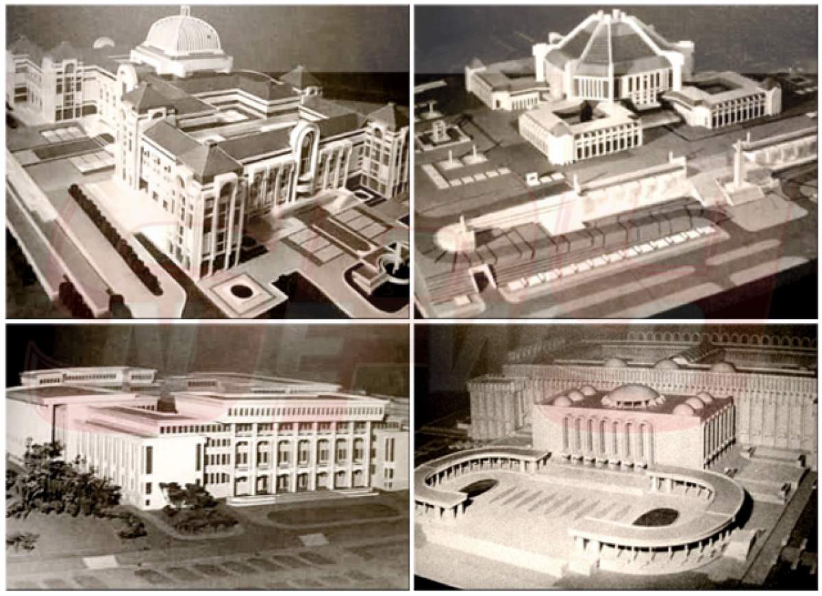 FOTO / Imagini fabuloase! Cum ar fi putut arăta Casa Poporului, dacă Ceauşescu accepta alte propuneri