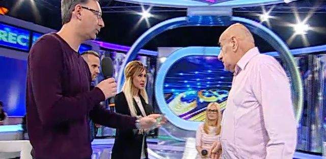 VIDEO / Scandalul dintre Viorel Lis şi amantul Oanei a atins cote maxime! Fostul primar şi-a ieşit din minţi în direct şi a sărit la bătaie
