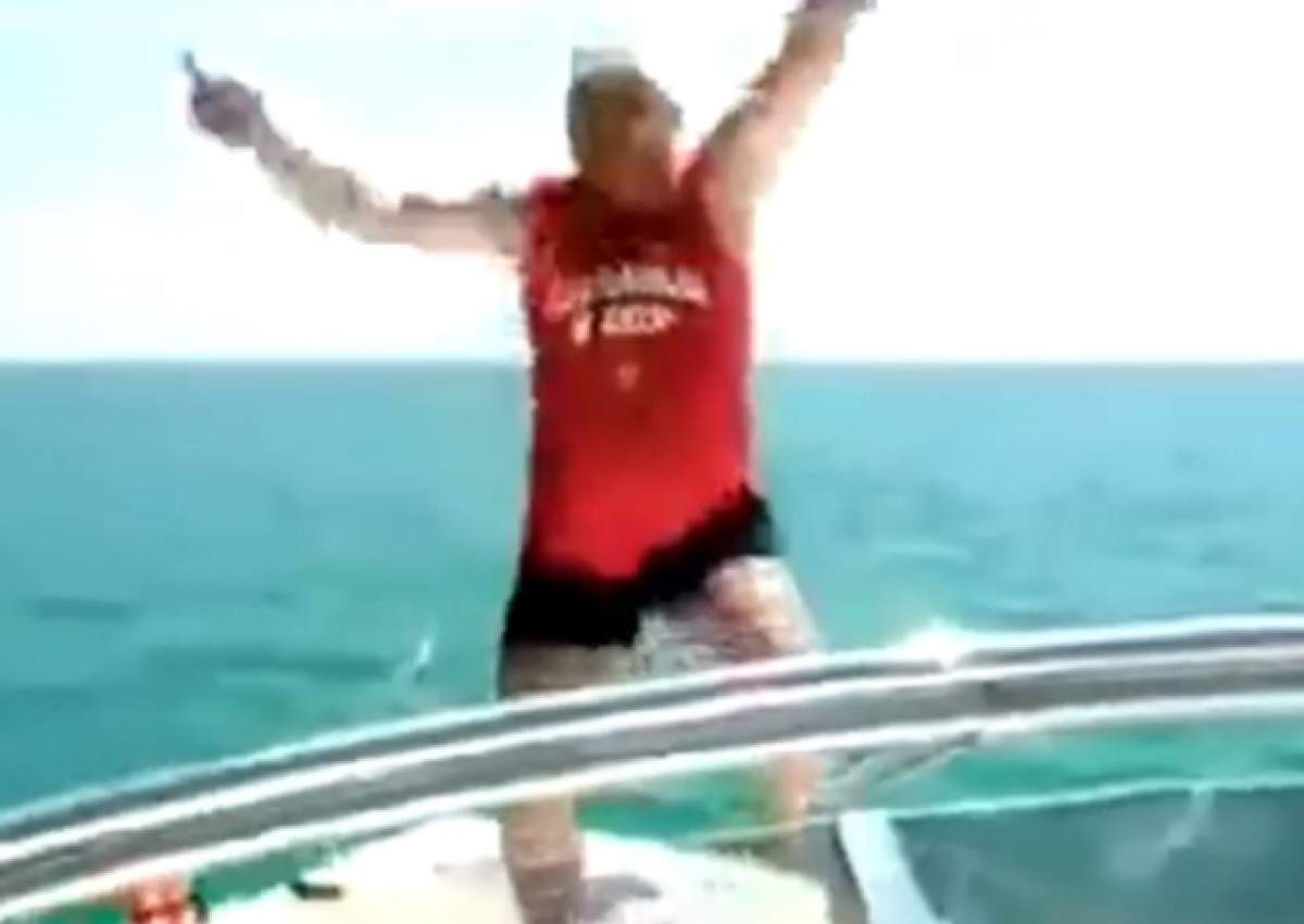 VIDEO / Ce penibil! Ce a făcut un bărbat după ce s-a îmbătat mangă pe yacht