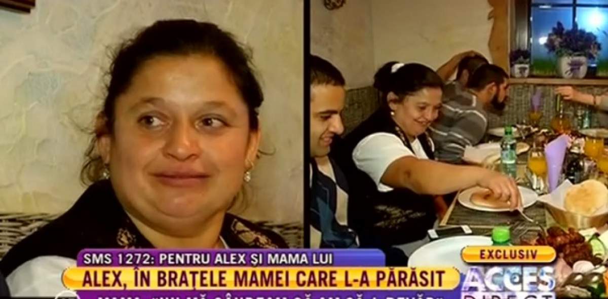 CAZ SOCIAL "ACCES DIRECT"  / Prima ieşire a lui Alex, băiatul vândut pe 25 de perechi de blugi, cu mama natuală! IMAGINI EMOŢIONANTE