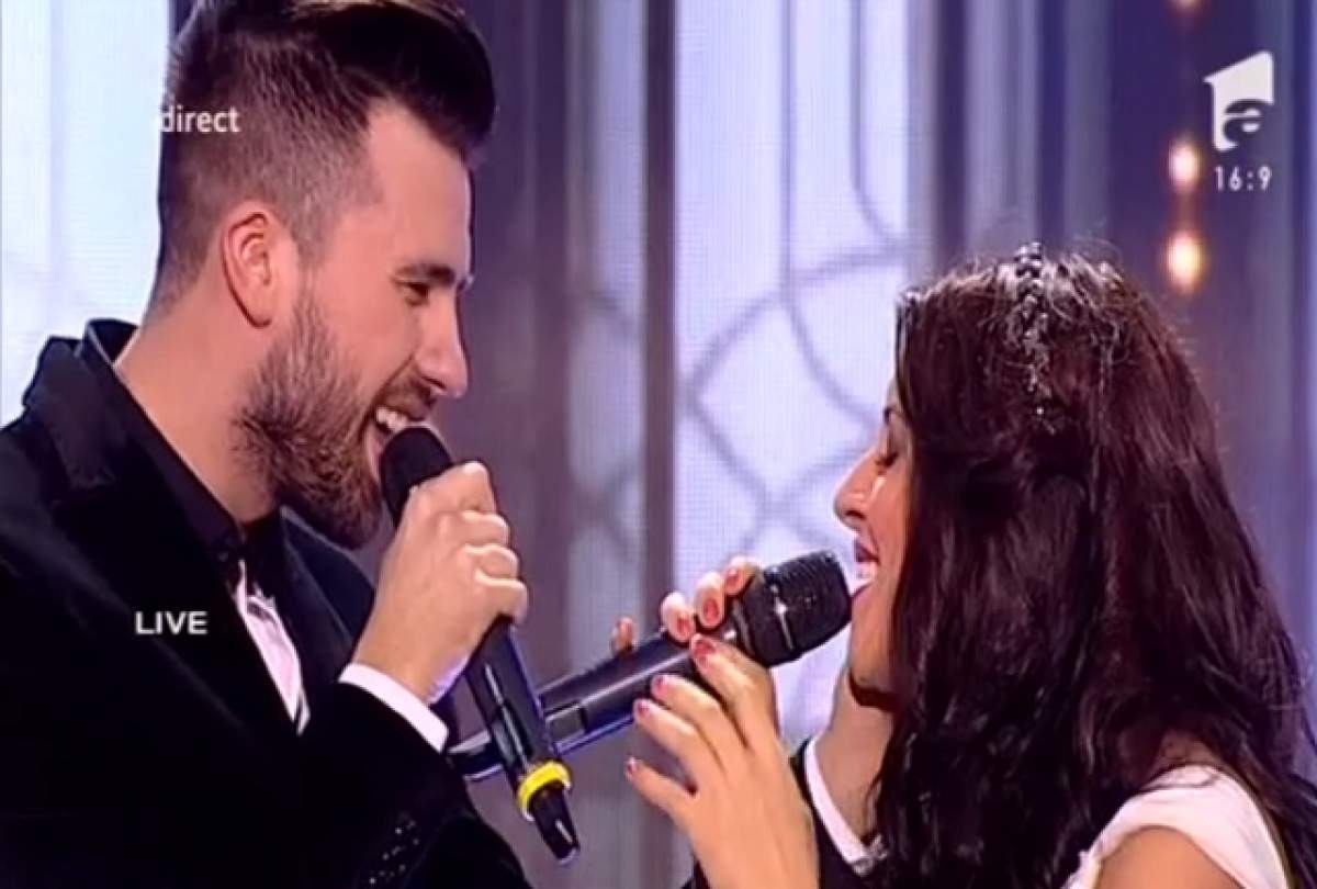 VIDEO / Florin Ristei şi frumuseţea de la "X Factor", Nicoleta Nucă, momente tandre pe scenă